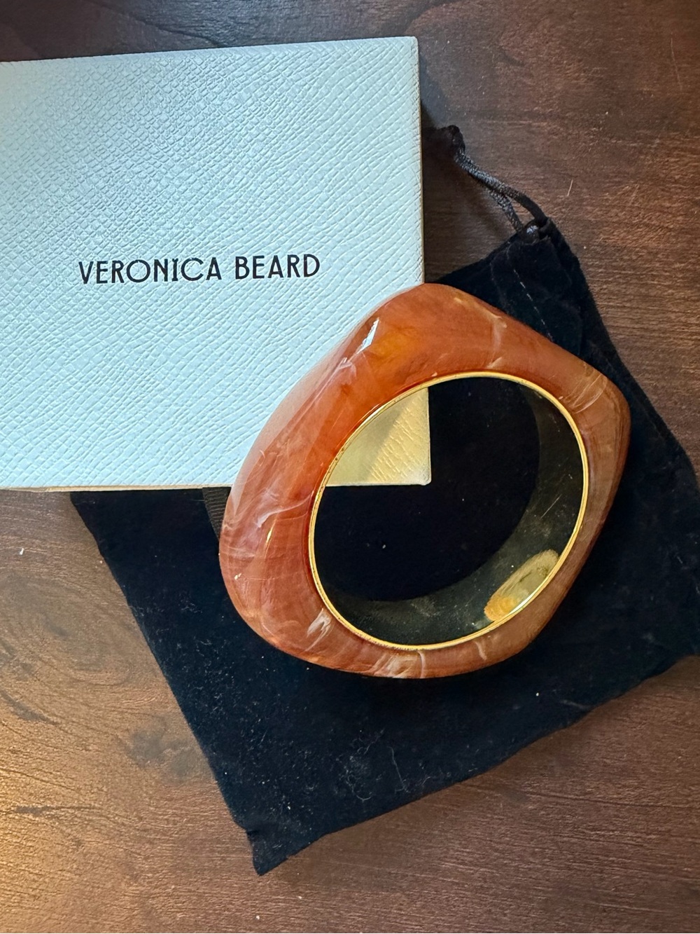 Veronica Beard - Sculpted Resin Bangle - Tortoise